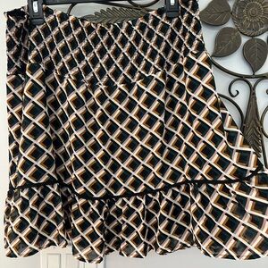 DR2 XL Flowy Lined Mini Skirt NWOT